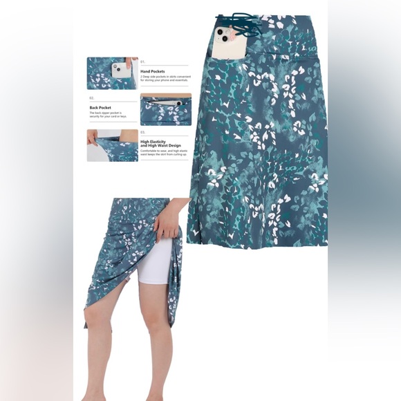 skirt with shorts included athletic fabric perfect for anything, exercising - Picture 1 of 3